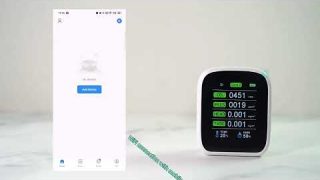 8-in-1 Indoor Air Quality Monitor with Alarm and Tuya App Support