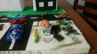Air pollution model school project for kids