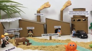 AIR POLLUTION MODEL | WATER POLLUTION MODEL | FACTORY MODEL CRAFT FOR SCHOOL PROJECT AND EXHIBITIONS