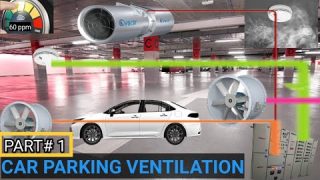CAR PARKING VENTILATION SYSTEM|| Basement ventilation design|| soo