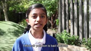 Children talk about their concerns over air pollution