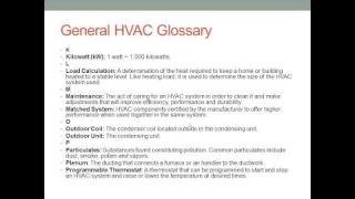 Comprehensive HVAC Glossary