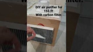 DIY air purifier for 15 $ with carbon filter !!!