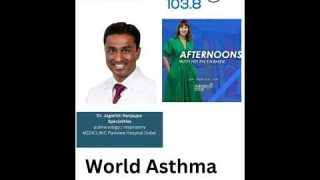 Dr Jagadish Nanjappa Consultant Pulmonologist, Mediclinic Parkview Hospital on Dubai Eye, Asthma Day