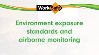 Environment, exposure standards and airborne monitoring