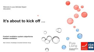 Expert discussion: Comfort ventilation system outperforms window ventilation