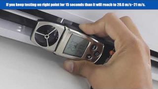 How to test Air Velocity of Air Curtain