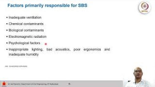 Indoor air pollution effects: sick building syndrome