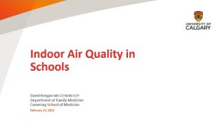 Indoor Air Quality in Schools: Inexpensive Protection of the Health of Students, Staff & Visitors