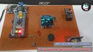 Iot air quality monitor using stm32 board