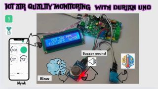 IOT AIR QUALITY MONITORING WITH DURIAN UNO