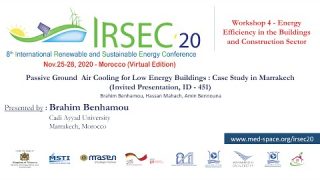 IS-451 – Passive Ground  Air Cooling for Low Energy Buildings : Case Study in Marrakech