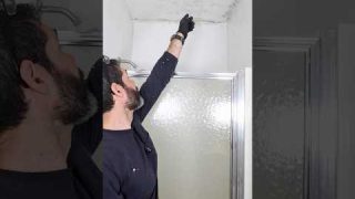 Mildew Ceiling Solution – #shorts #homerepairtutor