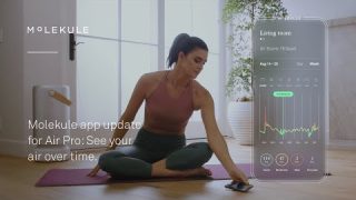 Molekule app update: New air history stats for Air Pro.