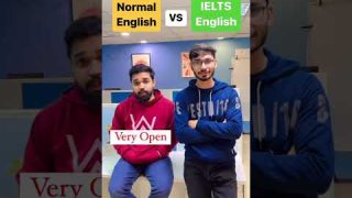 Normal English vs IELTS English  #studyabroad  #shorts