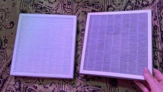 Pure Enrichment Air Purifier Filter Before and After!  See the results!!