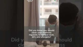 Say Goodbye To Allergies And Asthma By Cleaning Your Mattress #shorts #short
