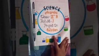 science project on pollution 😊😊👍✨