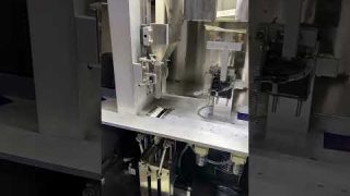 Small tea bag inserting packaging machine tea bag in premade bag pouch packing machine
