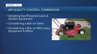 State Air Quality Commission looking at rules for gas-powered law equipment