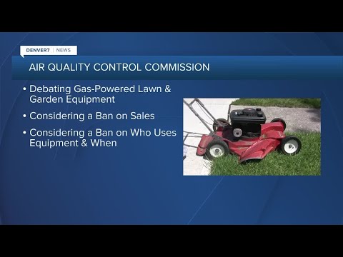State Air Quality Commission looking at rules for gas-powered law equipment