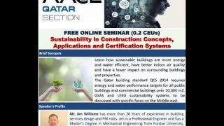 #Sustainability in #Construction Concepts, Applications and Certification Systems #aaceqatar