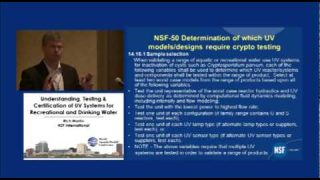 Understanding, Testing & Certification of UV Systems for Recreational and Drinking Water