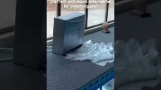 Wall mount dehumidifier for the indoor swimming pool room in Dubai. https://www.dehumidifier-uae.com