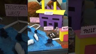 Water pollution/water pollution project for kids project#waterpollution #waterpollutionprject