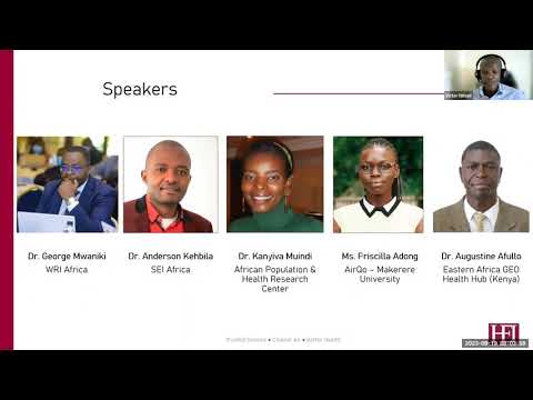 Webinar 1: Building momentum for health studies using locally available air quality and health data