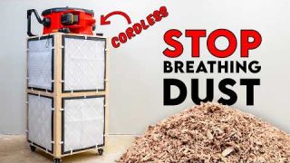 Build This DIY Cordless Shop Air Filter & Stop Breathing DUST!