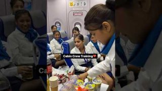 Cabin Crew Training Academy in India🇮🇳 Become Air Hostess ✈️ #cabincrew #airhostess #cabincrewlife