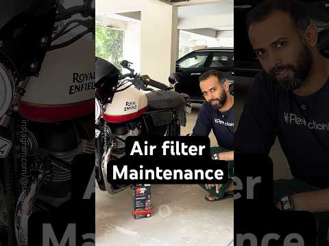 Do you clean your Air Filter? #maintenance #diy #interceptor650 #bikelover #shortsfeed