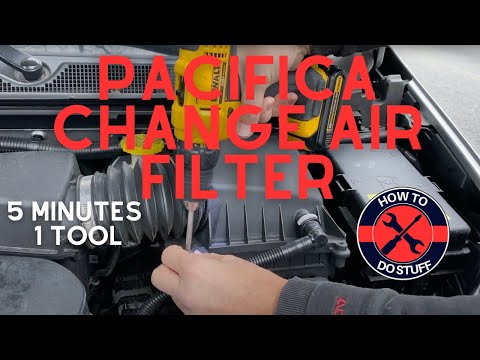 How to Change the Air Filter on a Chrysler Pacifica 2017-2023 5 minutes & Save Money $$$ One Tool