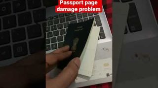 Passport page damages problem solution #shorts #passport #indianpassport #epassport