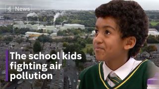 The primary school children fighting air pollution