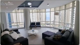 Upgraded, waterfront 2-bed in Dubai Marina with Smart Home Technology and amenities!